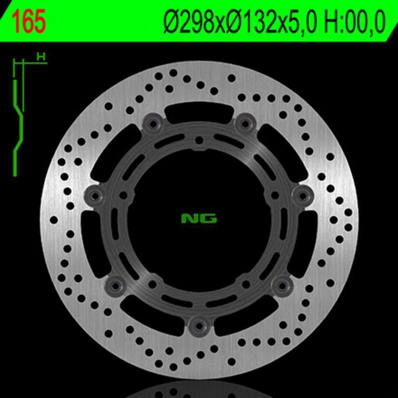 NG BRAKE DISC 165 : Disco de freno NG BRAKES redondo flotante