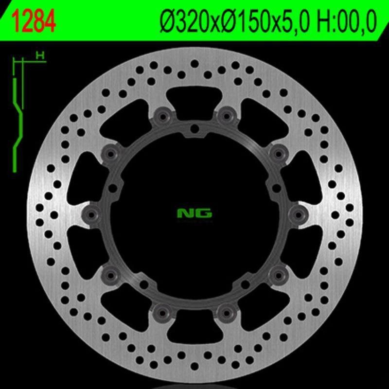 NG BRAKE DISC 1284 : Disco de freno NG BRAKES redondo flotante