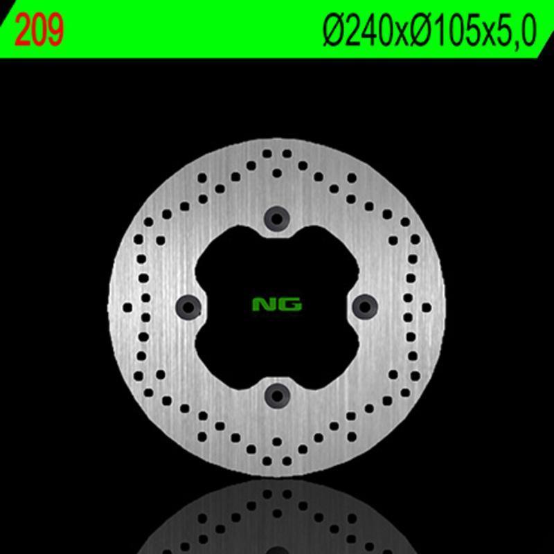 NG BRAKE DISC 209 : Disco de freno NG BRAKES redondo fijo
