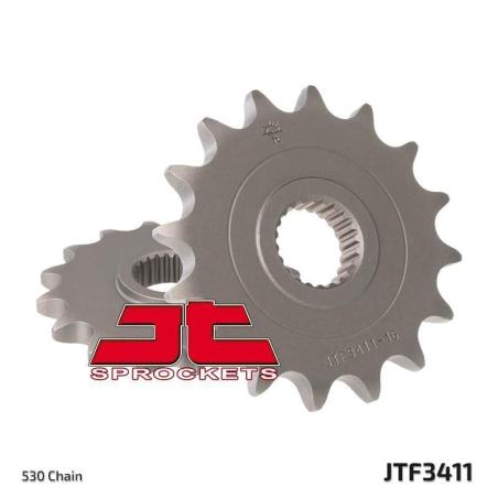 JT SPROCKETS JTF3411.16 : Piñón JT SPROCKETS acero estándar 3411 - Paso 520