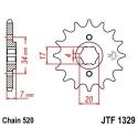 JT SPROCKETS JTF1329.12 : Piñon JT 1329 de acero con 12 dientes