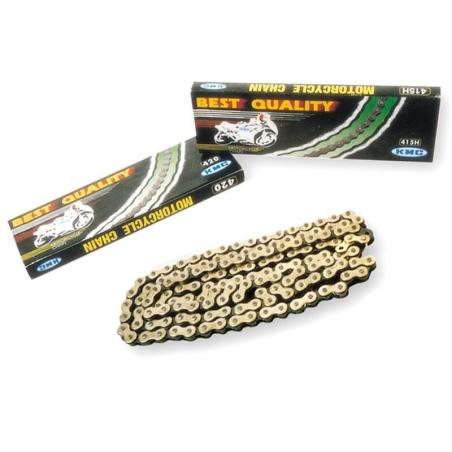 KMC 428-C428X130-GB : Cadena moto KMC 428x130 oro/negro