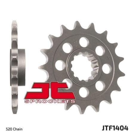 JT SPROCKETS JTF1404.17 : Piñón JT SPROCKETS acero estándar 1404 - Paso 520