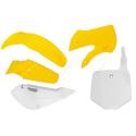 RACETECH R-KITRM0-OEM-509 : RACETECH Plastic Kit OEM Color Yellow/White Suzuki RM65