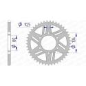 AFAM 17606-43 : Corona AFAM aluminio 17606 - Paso 520