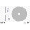 AFAM 520-45 : Corona AFAM aluminio ultraligera anodizada 17404 - Paso 520