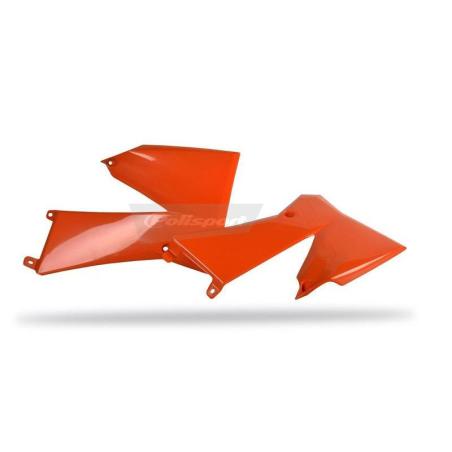 POLISPORT 8428300001 : POLISPORT Radiator Covers Orange KTM SX85