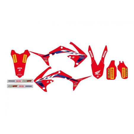 BLACKBIRD 2149R22 : Kit de adhesivos BLACKBIRD Replica Team HRC 22 - Honda CRF250/450