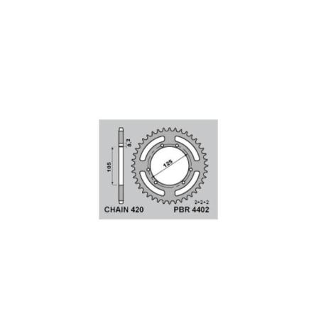 PBR 4402 46 F : Corona PBR acero C45 estándar 4402 - 420