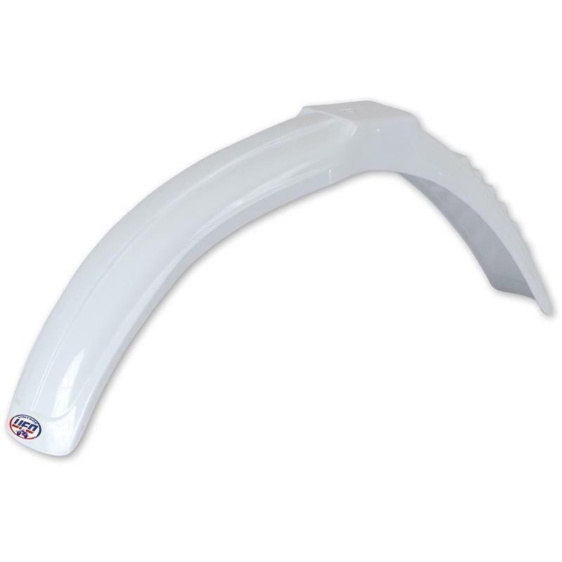 UFO ME08003#W : Guardabarros delantero universal UFO cross-enduro mediano blanco ME08003-W
