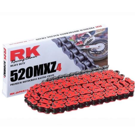 RK RR520MXZ-116 : Cadena RK FR520MXZ4 con 116 eslabones rojo