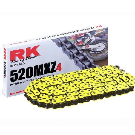 RK YY520MXZ-108 : Cadena RK FY520MXZ4 con 108 eslabones amarillo