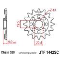 JT SPROCKETS JTF1442.14SC : Piñon JT 1442SC autolimpiable de acero con 14 dientes