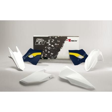 RACETECH R-KITHSQ-OEM-416 : Kit plastica RACETECH OEM Color (2016) blanco/azul/amarillo Husqvarna
