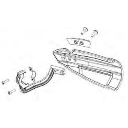 POLISPORT 8307900002 : Kit de montaje POLISPORT paramanos Hammer MX Flow
