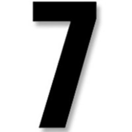 BLACKBIRD 5027/20/7 : Numeros de carrera negro - Pack de 3 uds Blackbird Crystal5027/20/7
