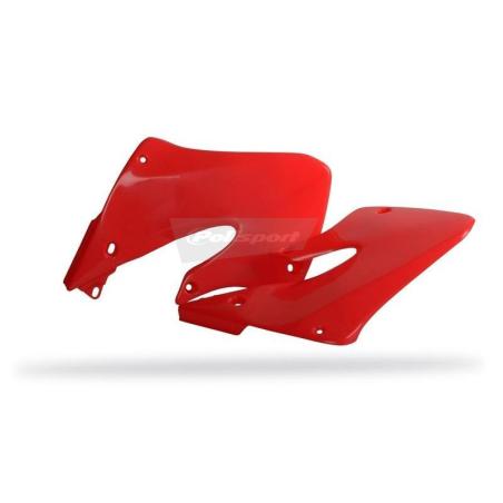 POLISPORT 8417000003 : Tapas de radiador POLISPORT rojo Honda CRF250R / CRF450R