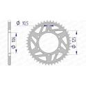 AFAM 87606-45 : Corona AFAM aluminio 87606 - Paso 520