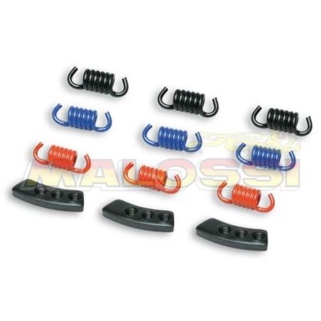 MALOSSI 29 8747 : SET 9 muelles MHR Malossi para FLY o DELTA CLUTCH Negro/Blue/Rojo 29 8747
