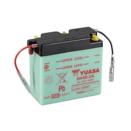 YUASA 6N4B-2A : Batería YUASA 6N4B-2A Dry charged (sin electrolito)