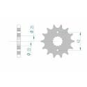 AFAM 24500-14 : Piñón AFAM acero estándar 24500 - Paso 530
