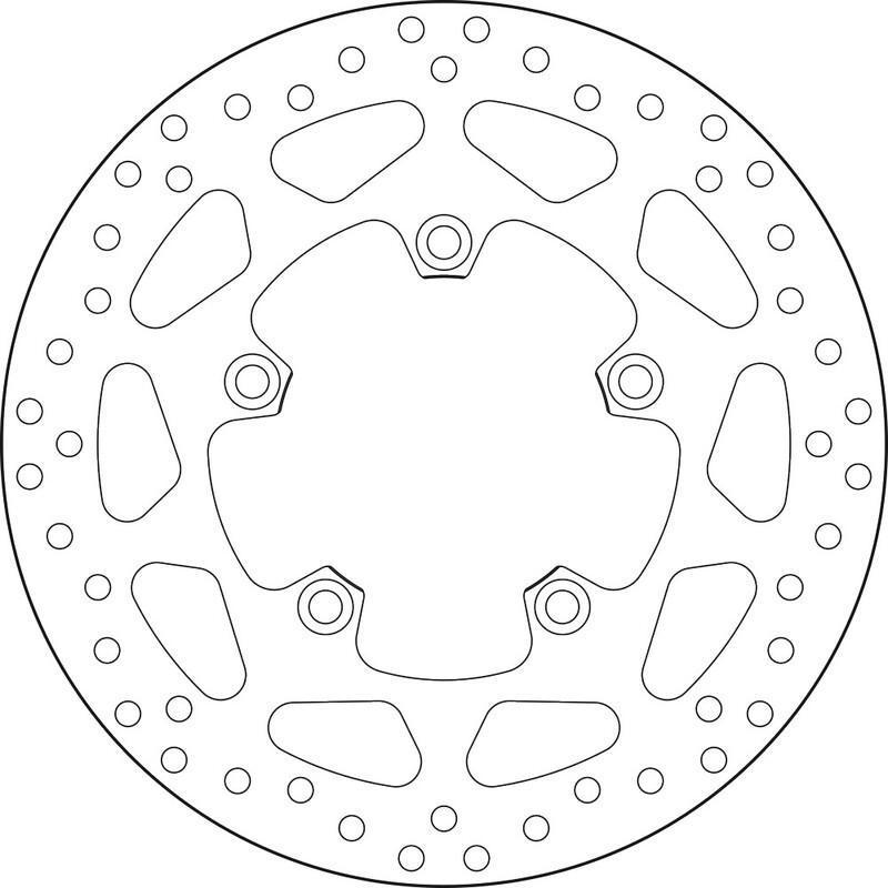 BREMBO 68B407H5 : Disco de freno BREMBO Serie Oro redondo fijo