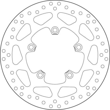 BREMBO 68B407H5 : Disco de freno BREMBO Serie Oro redondo fijo