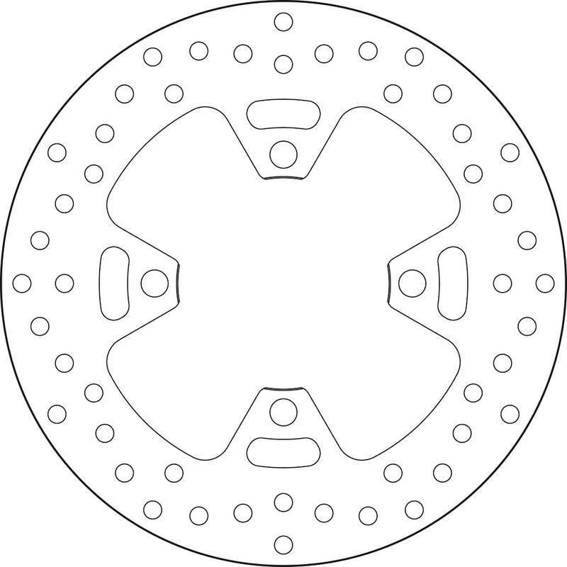 BREMBO 68B407H6 : Disco de freno BREMBO Serie Oro redondo fijo