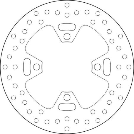 BREMBO 68B407H6 : Disco de freno BREMBO Serie Oro redondo fijo