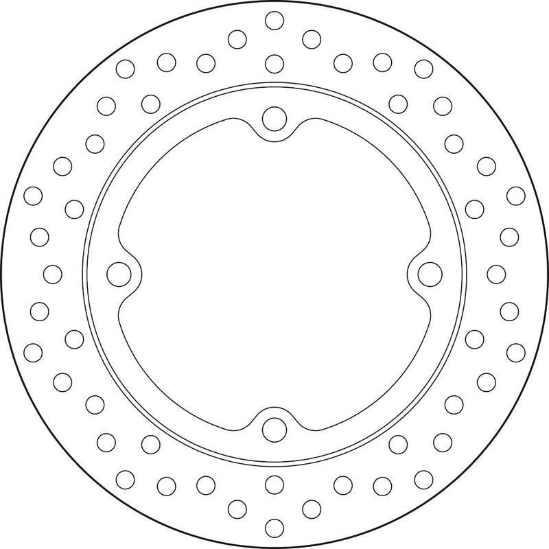 BREMBO 68B407L9 : Disco de freno BREMBO Serie Oro redondo fijo