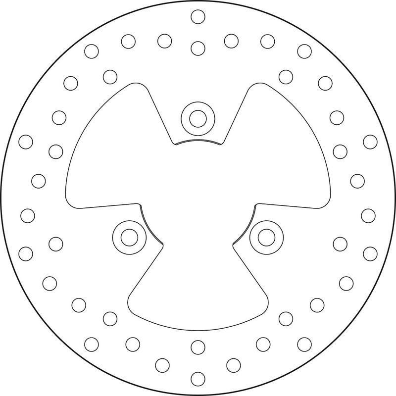 BREMBO 68B407M2 : Disco de freno BREMBO Serie Oro redondo fijo