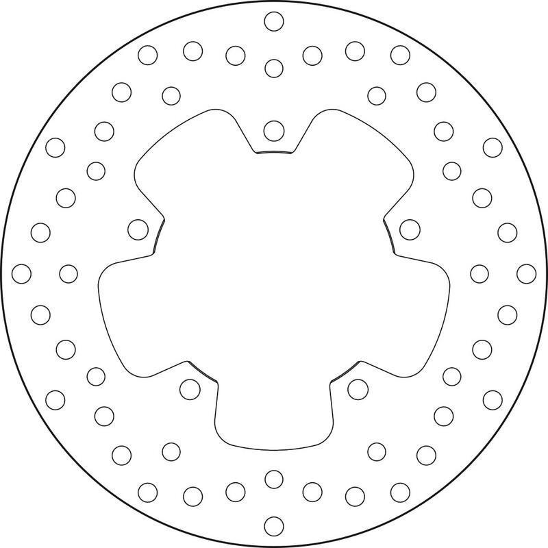 BREMBO 68B407M8 : Disco de freno BREMBO Serie Oro redondo fijo