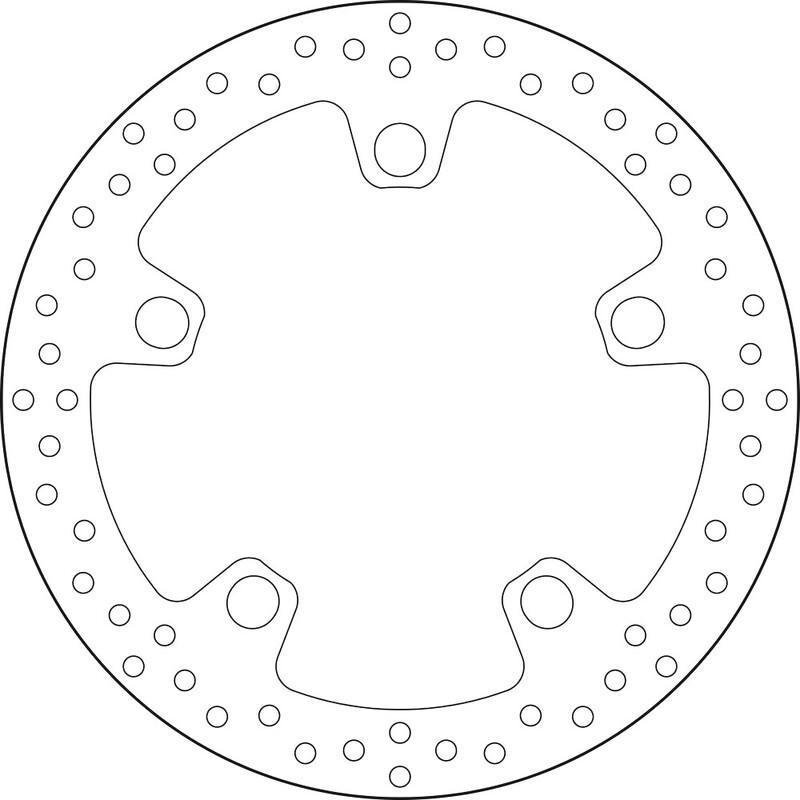 BREMBO 68B407N0 : Disco de freno BREMBO Serie Oro redondo fijo