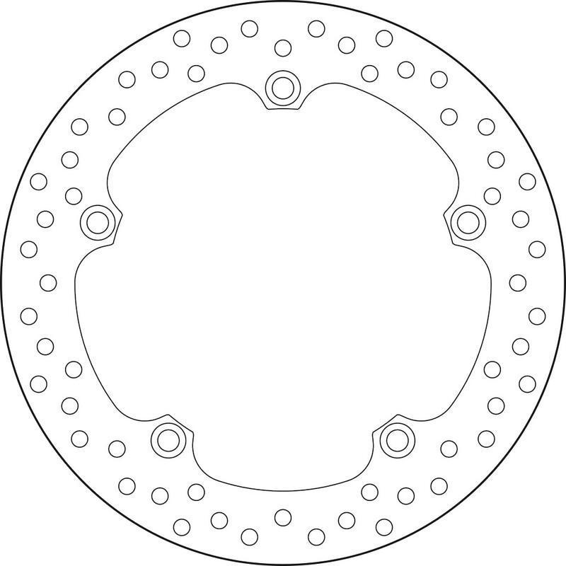 BREMBO 68B407N1 : Disco de freno BREMBO Serie Oro redondo fijo