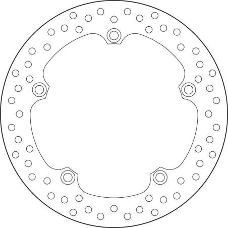 BREMBO 68B407N1 : Disco de freno BREMBO Serie Oro redondo fijo