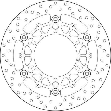 BREMBO 78B40846 : Disco de freno BREMBO Serie Oro redondo flotante