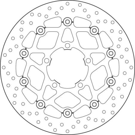 BREMBO 78B40869 : Disco de freno BREMBO Serie Oro redondo flotante