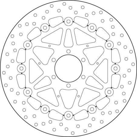 BREMBO 78B40888 : Disco de freno BREMBO Serie Oro redondo flotante