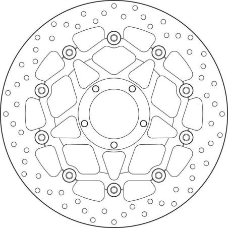 BREMBO 78B408A4 : Disco de freno BREMBO Serie Oro redondo flotante