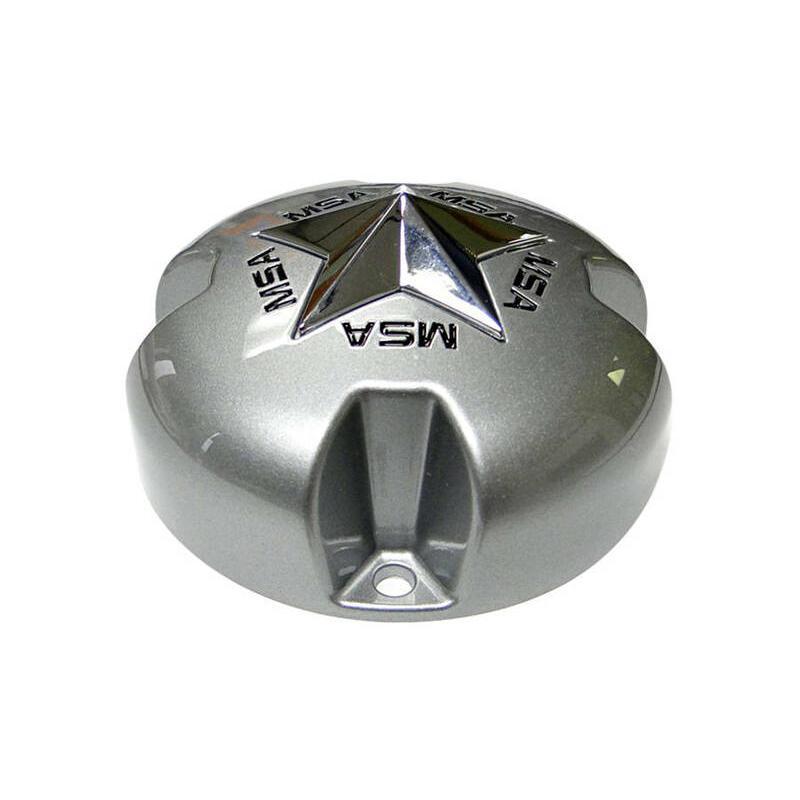MSA WHEELS MSA CAP : Tapa de buje M18 / M17 / M15 / M12 plata