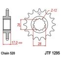 JT SPROCKETS JTF1295.13 : Piñón JT 1295 de acero con 13 dientes