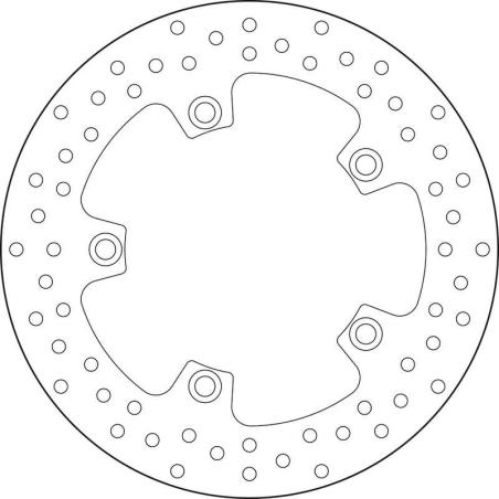 BREMBO 68B407C6 : Disco de freno BREMBO Serie Oro redondo fijo