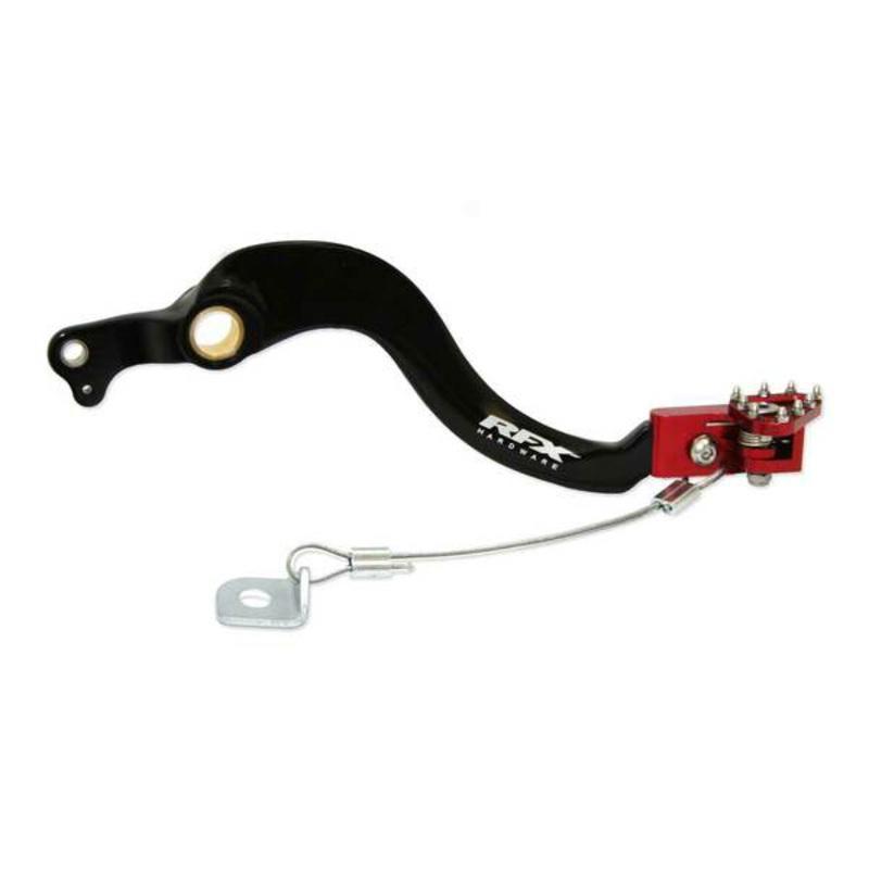 RFX FXRB8020099RD : Pedal de freno trasero RFX Pro FT (negro/rojo) - Beta RR125-480