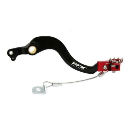 RFX FXRB8020099RD : Pedal de freno trasero RFX Pro FT (negro/rojo) - Beta RR125-480