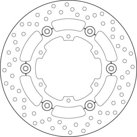 BREMBO 78B40833 : Disco de freno BREMBO Serie Oro redondo flotante