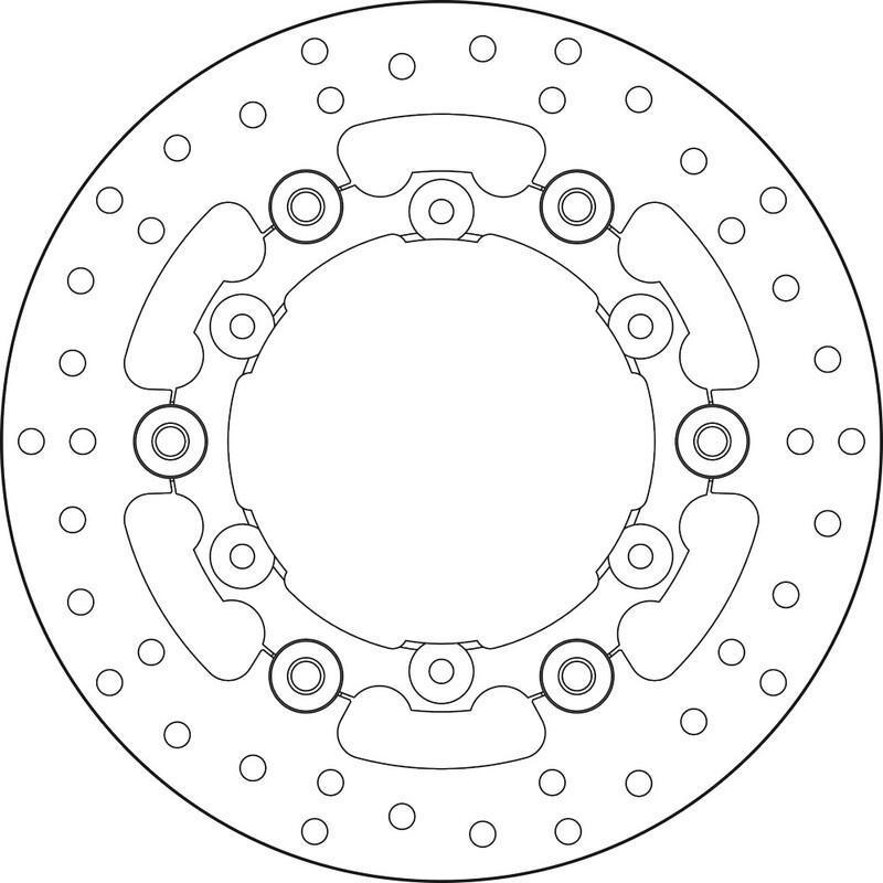 BREMBO 78B408A9 : Disco de freno BREMBO Serie Oro redondo flotante