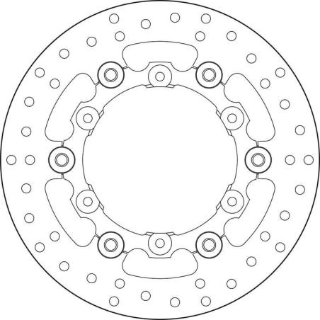 BREMBO 78B408A9 : Disco de freno BREMBO Serie Oro redondo flotante