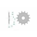 AFAM 20206-14 : Piñón AFAM acero estándar 20206 - Paso 520