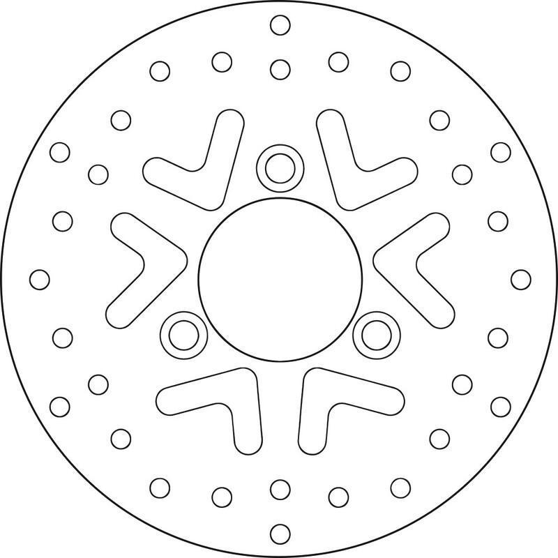 BREMBO 68B40718 : Disco de freno BREMBO Serie Oro redondo fijo