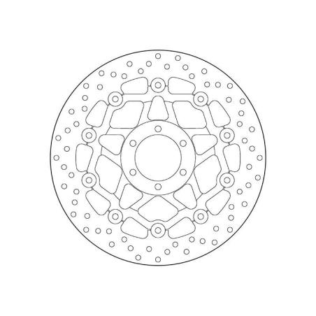 BREMBO 78B408A2 : Disco de freno BREMBO Serie Oro redondo flotante